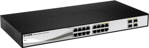SWITCH D-LINK SMART 16 porturi Gigabit + 4 porturi combo SFP, carcasa metalica, rackabil, "DGS-1210-16"