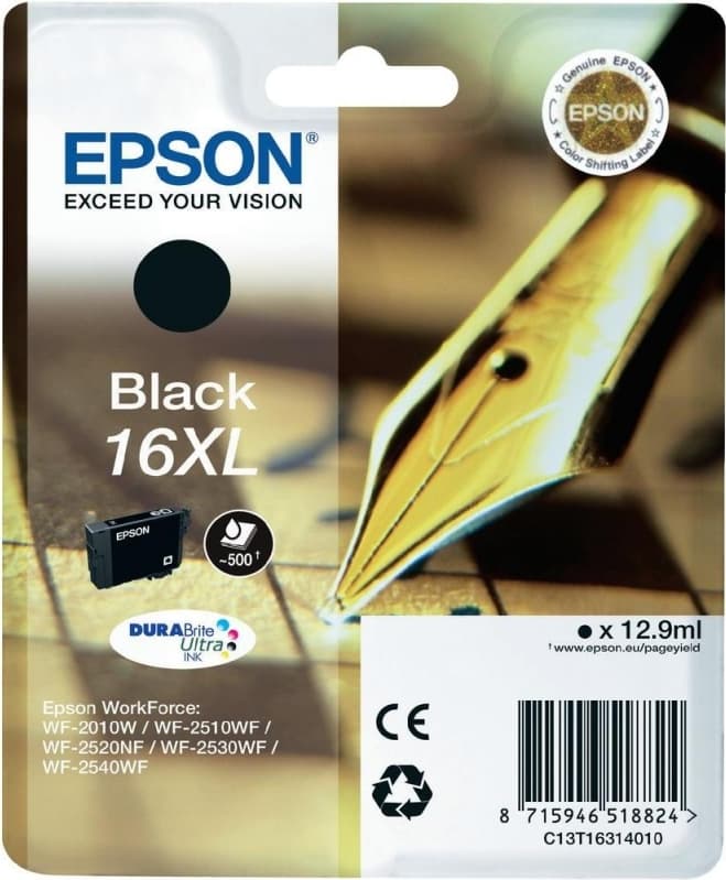 Cartus Cerneala Original Epson Black, T1631, pentru WF2540, "C13T16314010"