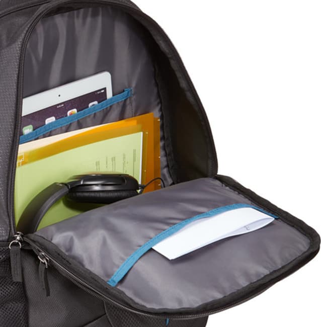RUCSAC CASE LOGIC, pt. notebook de max. 17.3 inch, 2 compartimente, buzunar frontal | buzunar lateral x 2 | buzunar dorsal, waterproof, poliester, negru, 3203405 "PREV-217 BLACK/MIDNIGHT" 45504690 — miniatură