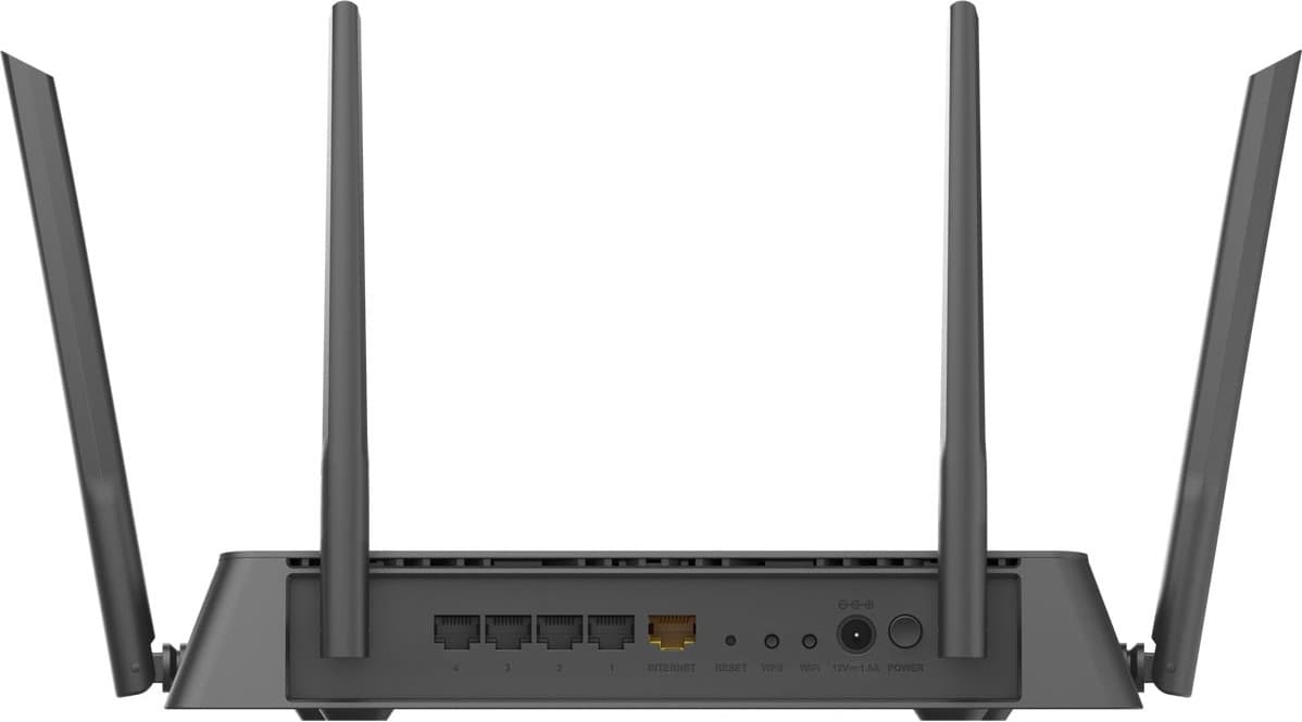 ROUTER D-LINK wireless 1900Mbps, 4 porturi Gigabit, 4 antene externe, Dual Band AC1900 (1300/600Mbps), AC SmartBeam, MU-MIMO, black "DIR-878"/45505675 — miniatură
