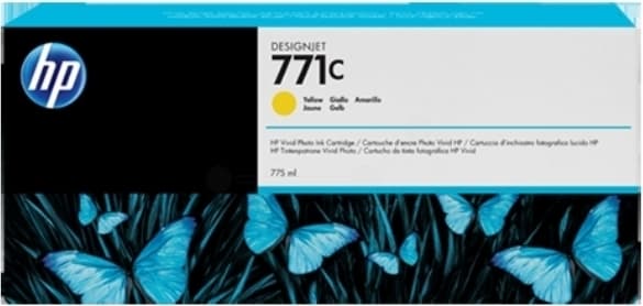 Cartus Cerneala Original HP Yellow, nr.771C, pentru DesignJet Z6200, "B6Y10A"