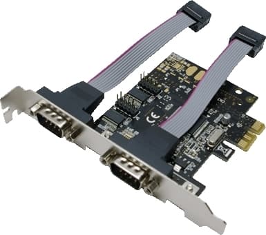 CARD adaptor LOGILINK, PCI-Express la 2 x SERIAL DB9M, "PC0031"