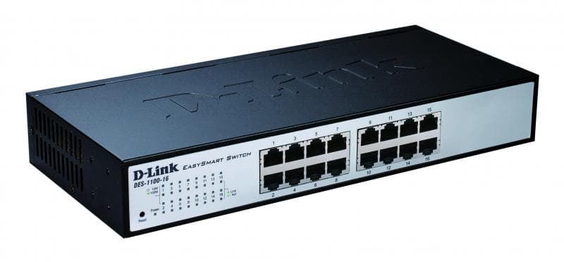SWITCH D-LINK 16 porturi 10/100Mbps, carcasa metalica, rackabil, "DES-1100-16"