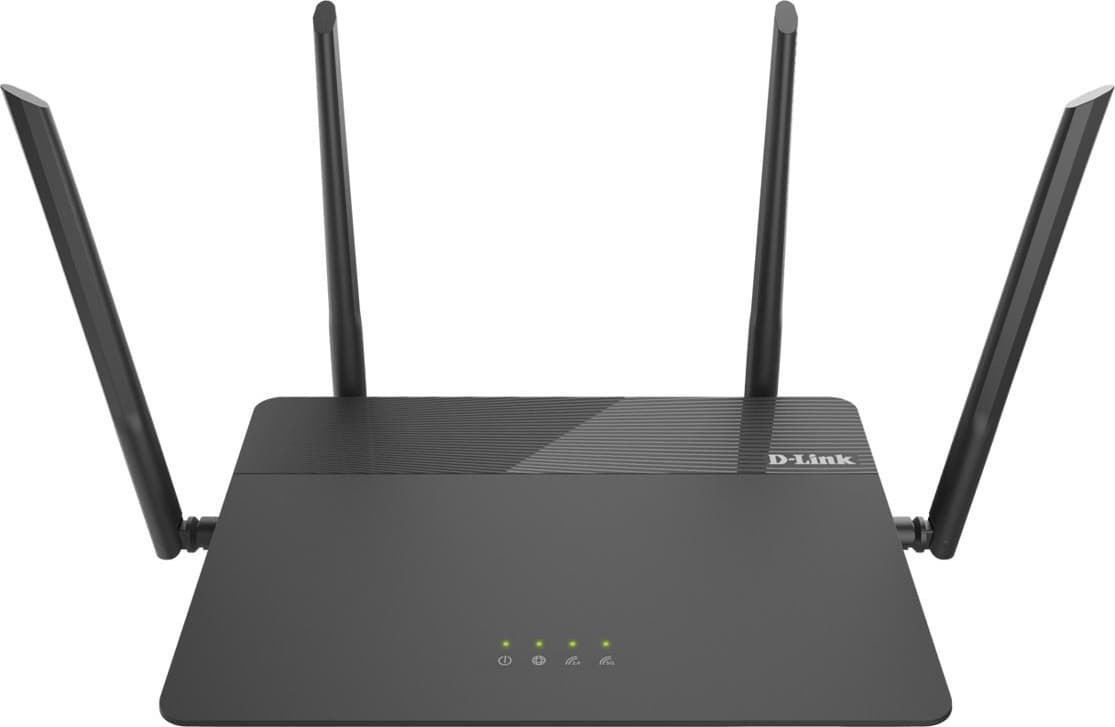 ROUTER D-LINK wireless 1900Mbps, 4 porturi Gigabit, 4 antene externe, Dual Band AC1900 (1300/600Mbps), AC SmartBeam, MU-MIMO, black "DIR-878"/45505675