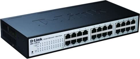 SWITCH D-LINK 24 porturi 10/100Mbps, carcasa metalica, rackabil, "DES-1100-24"