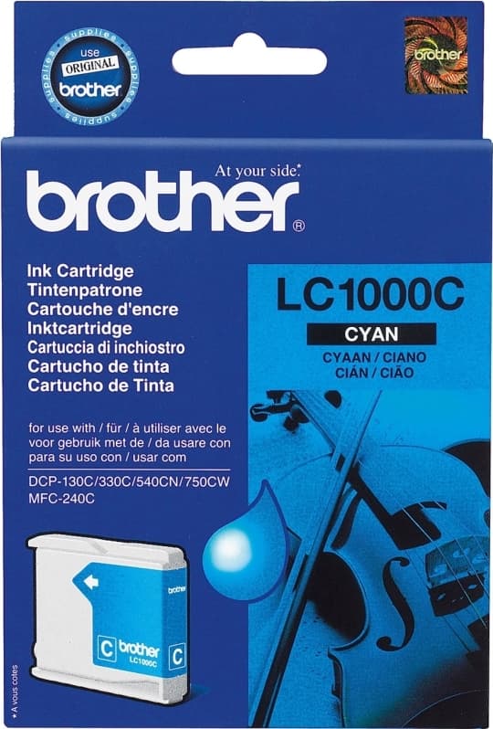Cartus Cerneala Original Brother Cyan, LC1000C, pentru DCP-130C|330C|540, 400, "LC1000C"