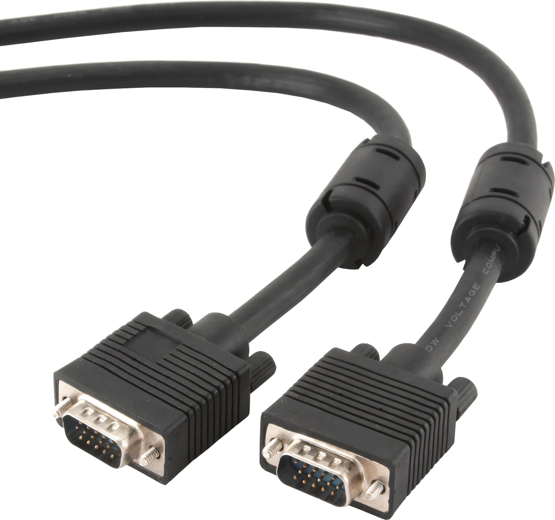 CABLU video GEMBIRD, VGA (T) la VGA (T), 20m, premium, dublu ecranat, negru, "CC-PPVGA-20M-B"
