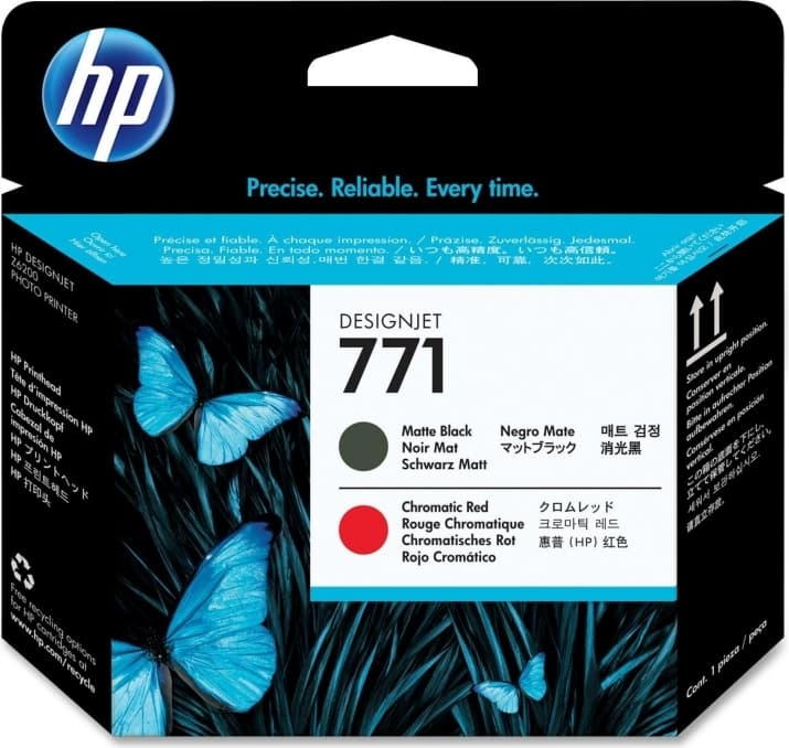 Cap Printare Original HP Matte Black/Chromatic Red, nr.771, pentru DesignJet Z6200, "CE017A"