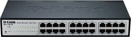 SWITCH D-LINK 24 porturi 10/100Mbps, carcasa metalica, rackabil, "DES-1100-24" — miniatură