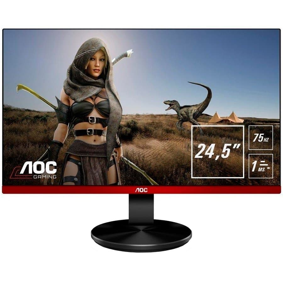 MONITOR AOC 24.5" gaming, TN, Full HD (1920 x 1080), Wide, 250 cd/mp, 1 ms, VGA, HDMI x 2, DisplayPort, "G2590VXQ"