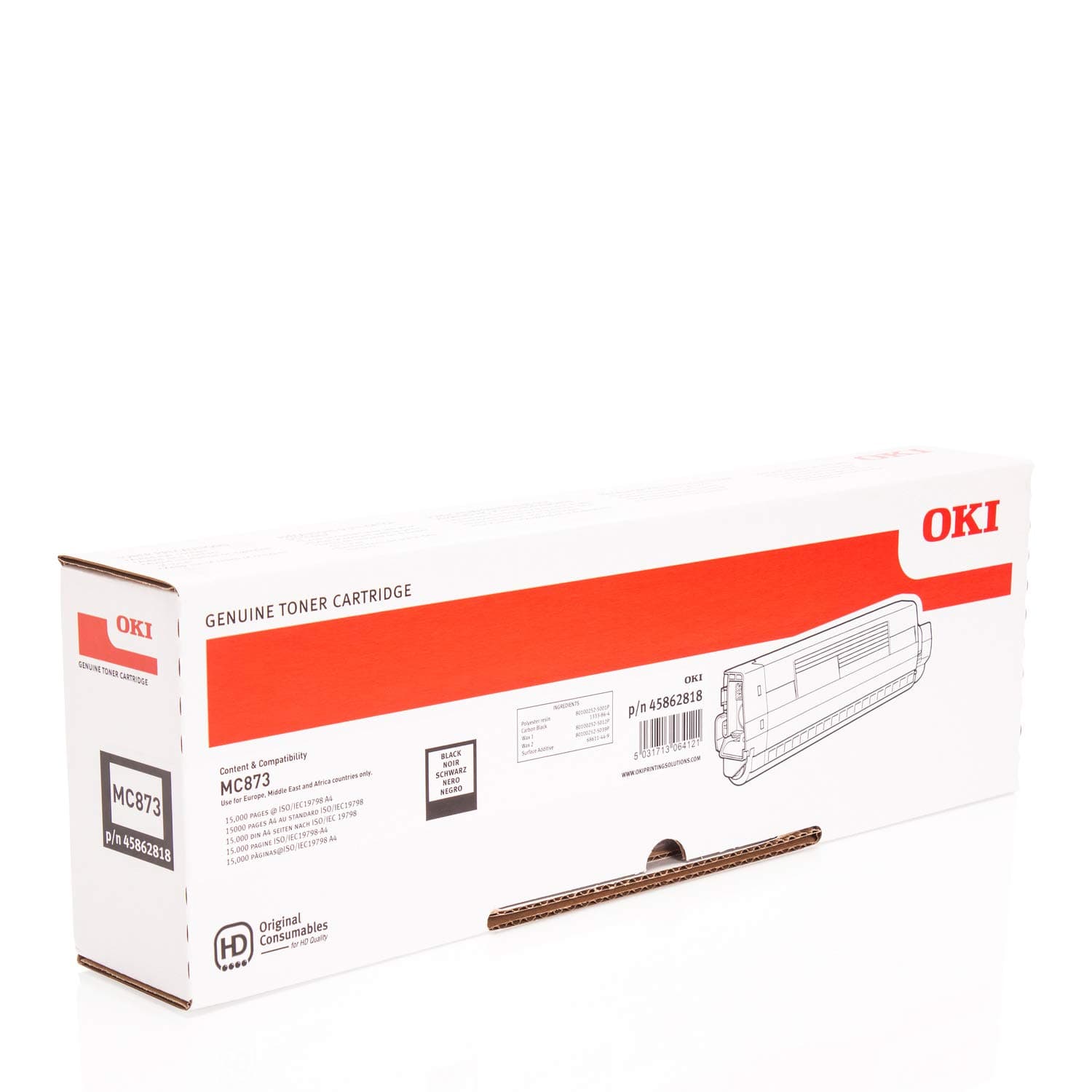 Toner Original Oki Black, 45862818/45862848, pentru MC 873DN, 15K, incl.TV 0 RON, "45862818"