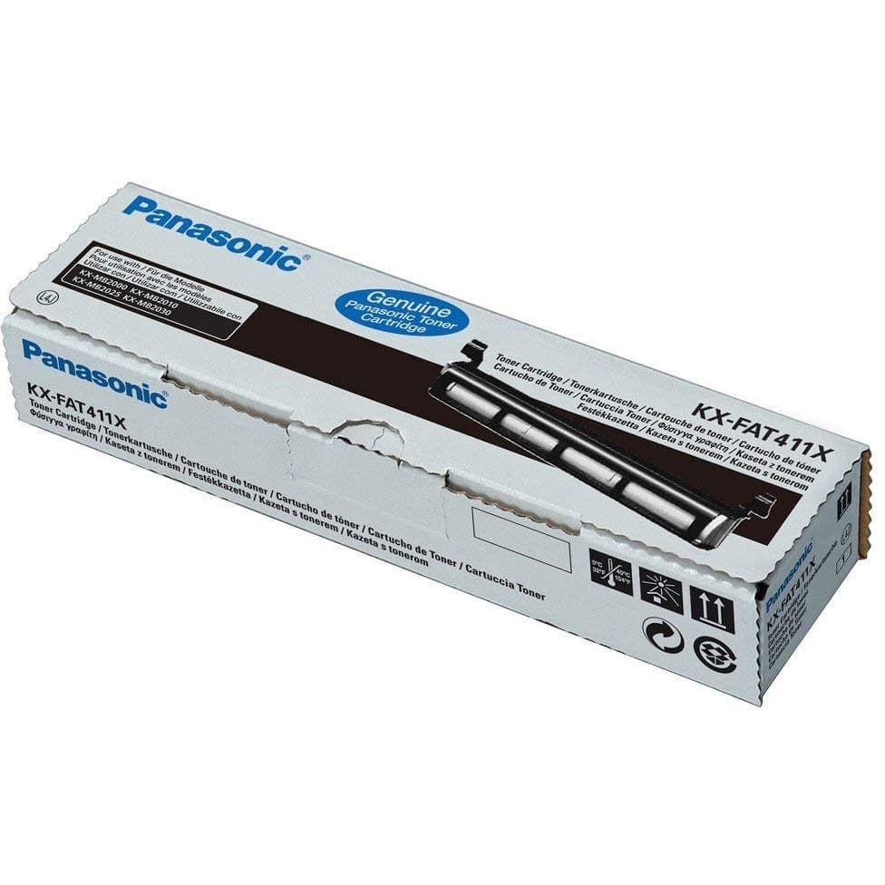 Toner Original Panasonic Black, FAT411X, pentru MB2000|MB2010|MB2025|MB2030, 2K,"KX-FAT411X"