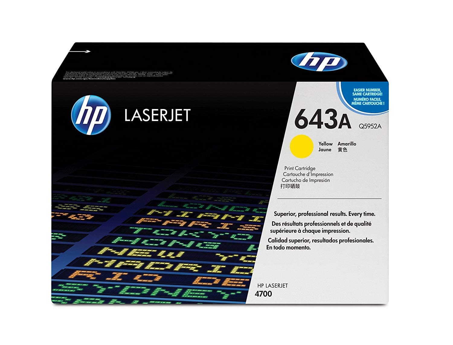 Toner Original HP Yellow, nr.643A, pentru Color LaserJet 4700 series, 1K, "Q5952A"