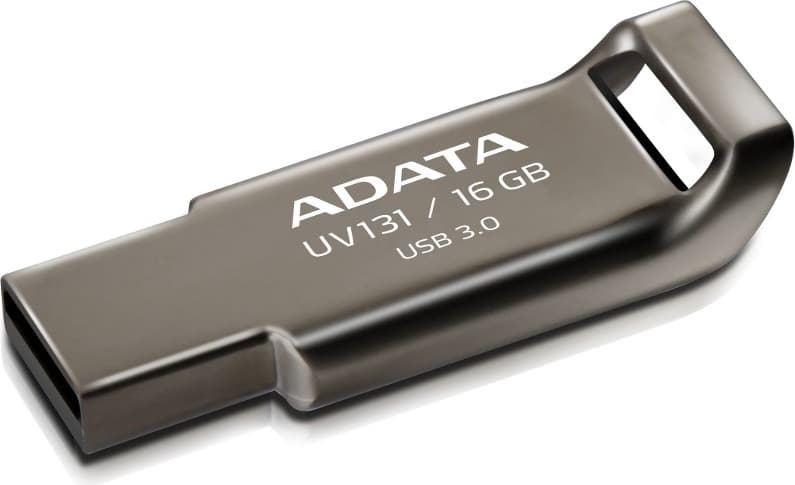 MEMORIE USB 3.1 ADATA 16 GB, clasica, carcasa aliaj zinc, gri, "AUV131-16G-RGY"