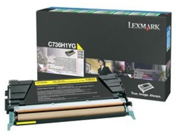 Toner Original Lexmark Yellow, C736H1YG, pentru C736|X736|X738, 1K, "C736H1YG"