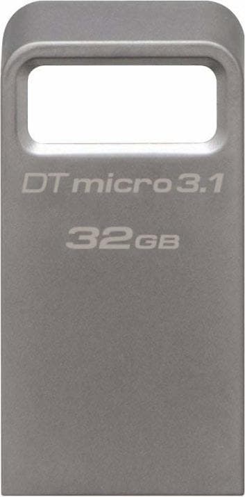MEMORIE USB 3.1 KINGSTON 32 GB, profil mic, carcasa metalic, argintiu, "DTMC3/32GB"