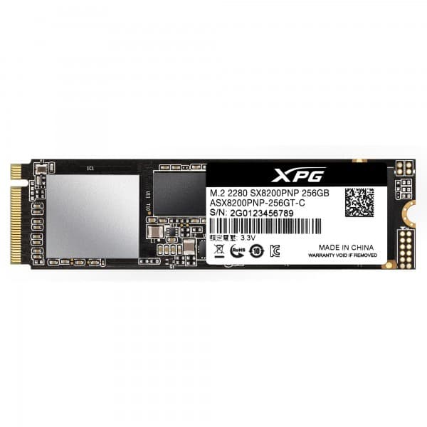 SSD ADATA, XPG SX8200 Pro, 256 GB, M.2, PCIe Gen3.0 x4, 3D TLC Nand, R/W: 3500/1200 MB/s, "ASX8200PNP-256GT-C"