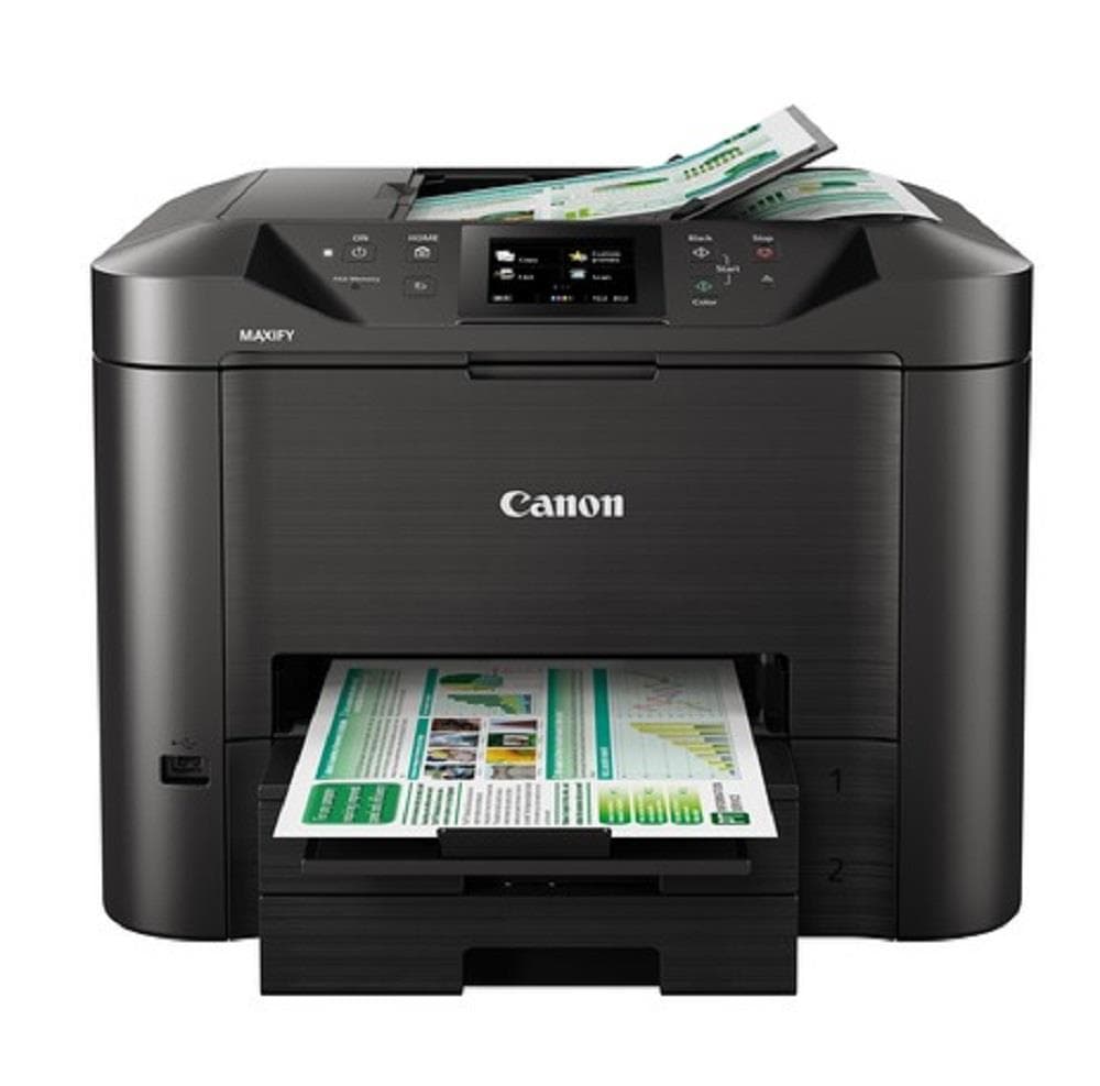 Multifunctional Inkjet Color Canon MAXIFY MB5450,A4,Functii:Impr|Scan|Cop|Fax,Vit Print Mono:24ppm, Vit print color:15.5ppm,Conectiv:USB|Ret,Duplex:Da,ADF:ADF "CH0971C009AA"