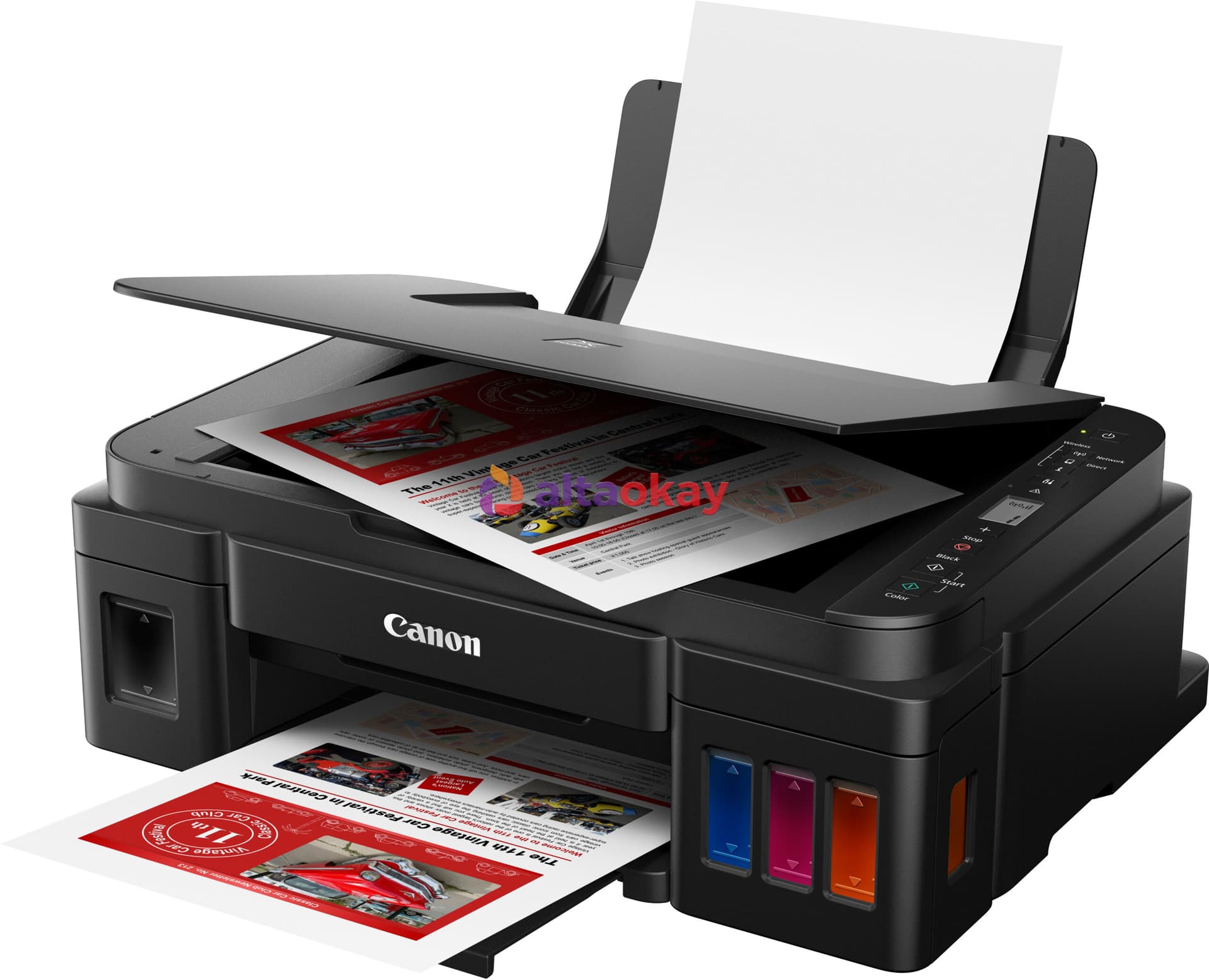 Multifunctional Inkjet CISS Color Canon Pixma G3411,A4,Functii: Impr.|Scan.|Cop.,Viteza Print Mono: 8.8ppm,Viteza print color:5ppm,Conectiv:USB|WiFi, Duplex:Nu, ADF:Nu "2315C025AA"