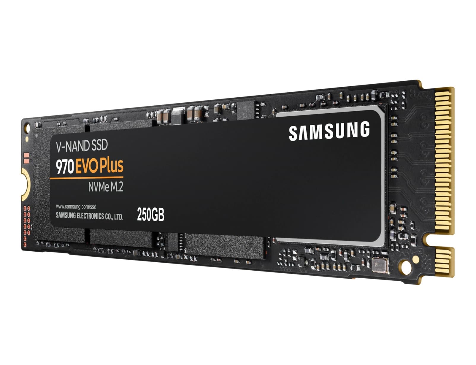 SSD SAMSUNG, Gen3 x 4, 970 EVO plus, 250 GB, M.2, PCIe Gen3.0 x4, V-Nand 3bit MLC, R/W: 3500/2300 MB/s, "MZ-V7S250BW" — miniatură