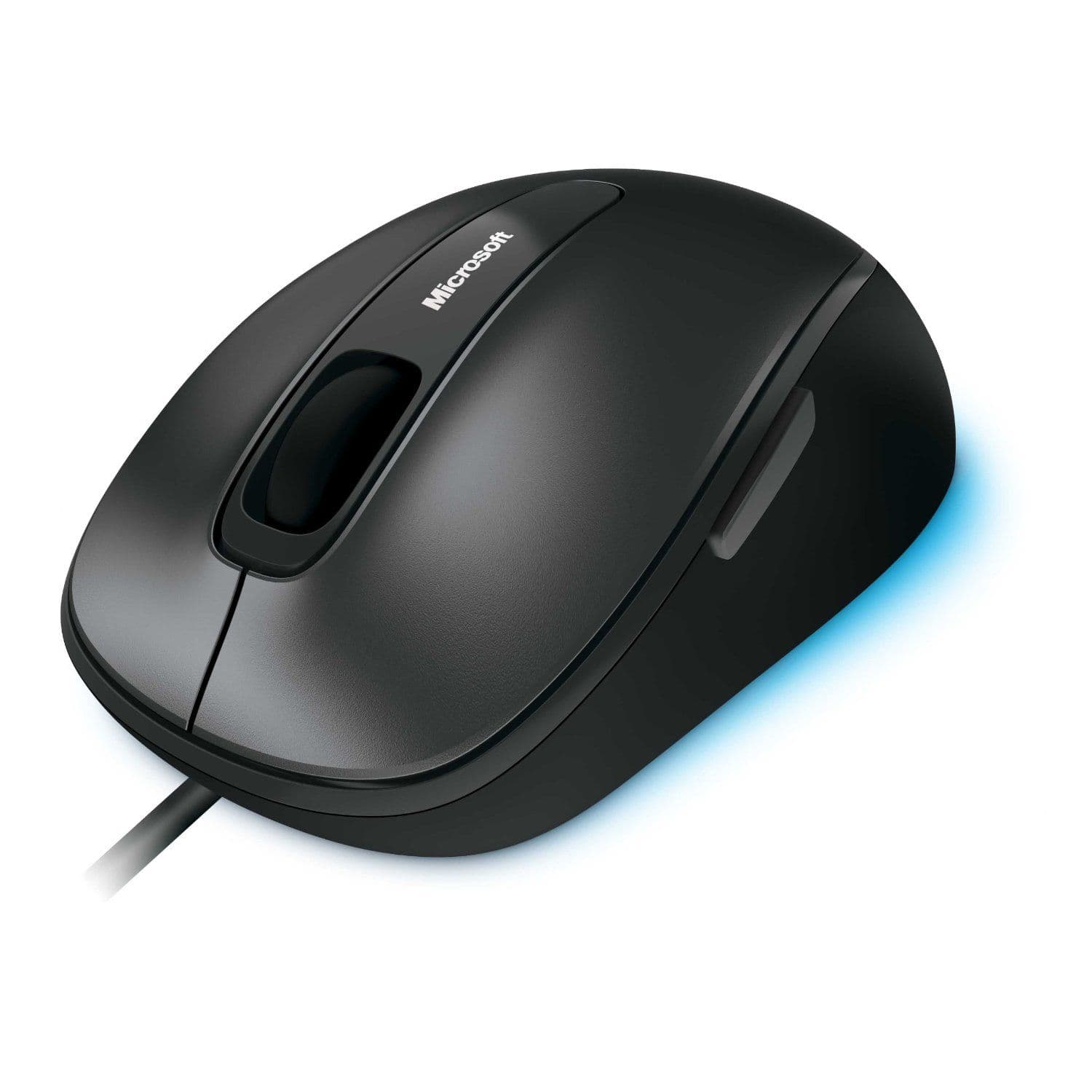 MOUSE MICROSOFT, "Comfort 4500", PC sau NB, cu fir, USB, optic, 1000 dpi, butoane/scroll 4/1, negru, "4FD-00023" — miniatură