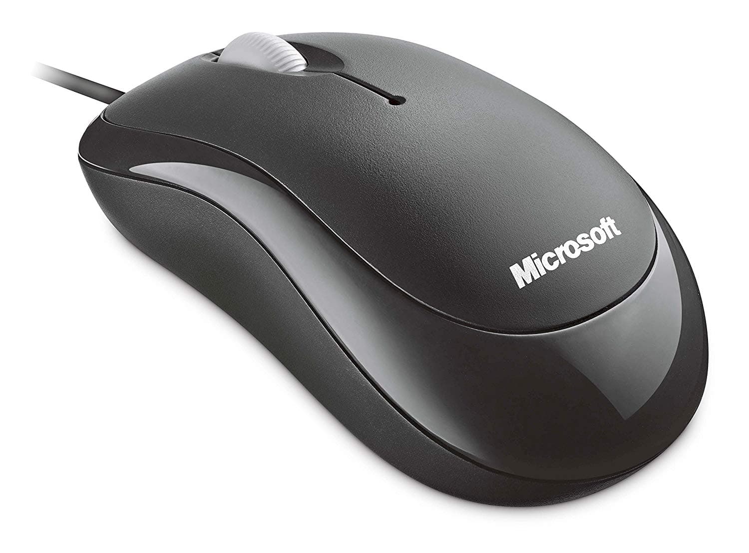 MOUSE MICROSOFT, "Basic", PC sau NB, cu fir, USB, optic, 800 dpi, butoane/scroll 3/1, negru, "4YH-00007"