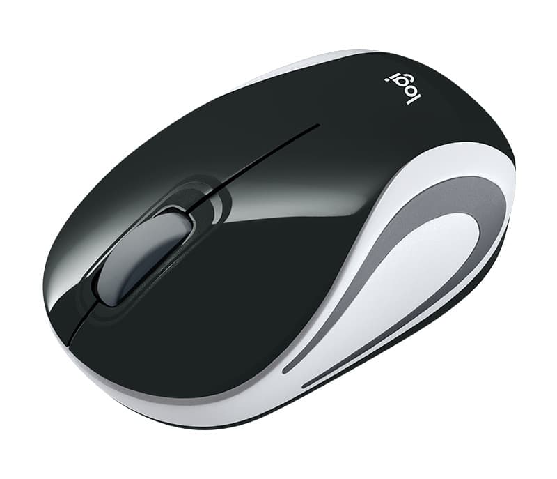 MOUSE LOGITECH, "M187", PC sau NB, wireless, 2.4GHz, optic, 1000 dpi, butoane/scroll 3/1, negru, "910-002731" — miniatură
