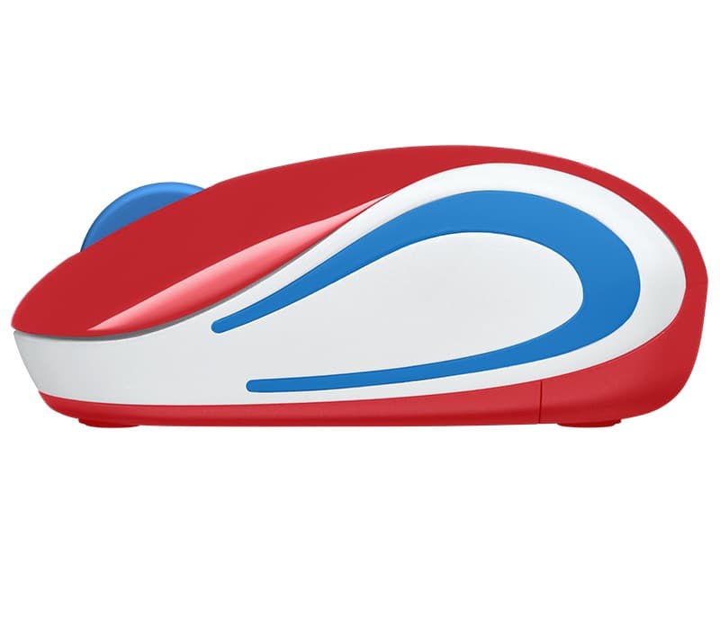 MOUSE LOGITECH, "M187", PC sau NB, wireless, 2.4GHz, optic, 1000 dpi, butoane/scroll 3/1, rosu, "910-002732" — miniatură