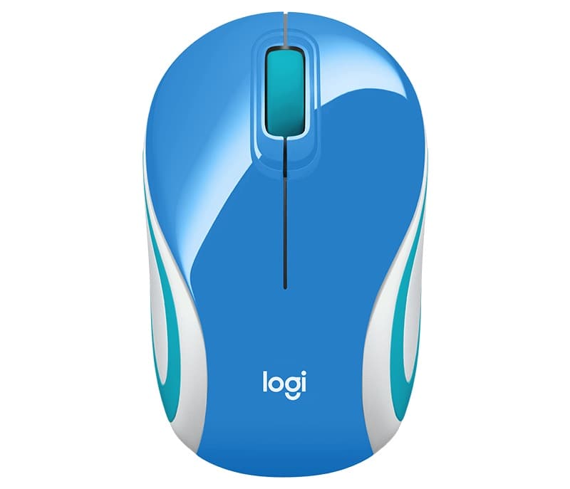 MOUSE LOGITECH, "M187", PC sau NB, wireless, 2.4GHz, optic, 1000 dpi, butoane/scroll 3/1, albastru, "910-002733"