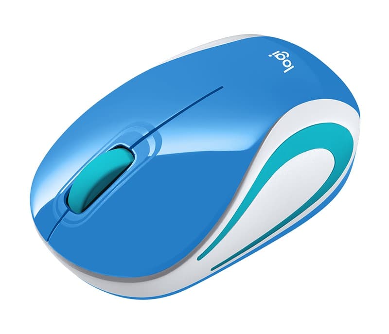 MOUSE LOGITECH, "M187", PC sau NB, wireless, 2.4GHz, optic, 1000 dpi, butoane/scroll 3/1, albastru, "910-002733" — miniatură
