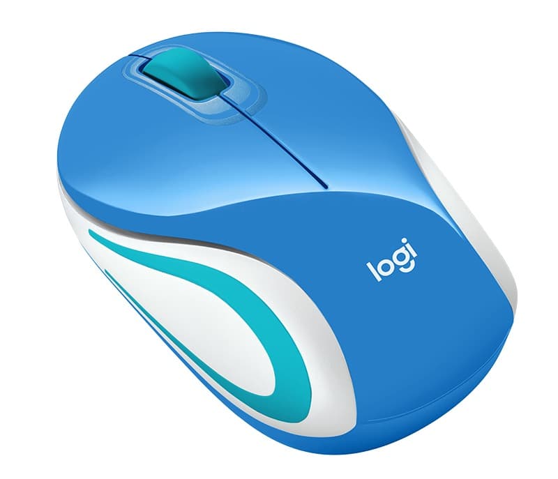 MOUSE LOGITECH, "M187", PC sau NB, wireless, 2.4GHz, optic, 1000 dpi, butoane/scroll 3/1, albastru, "910-002733" — miniatură