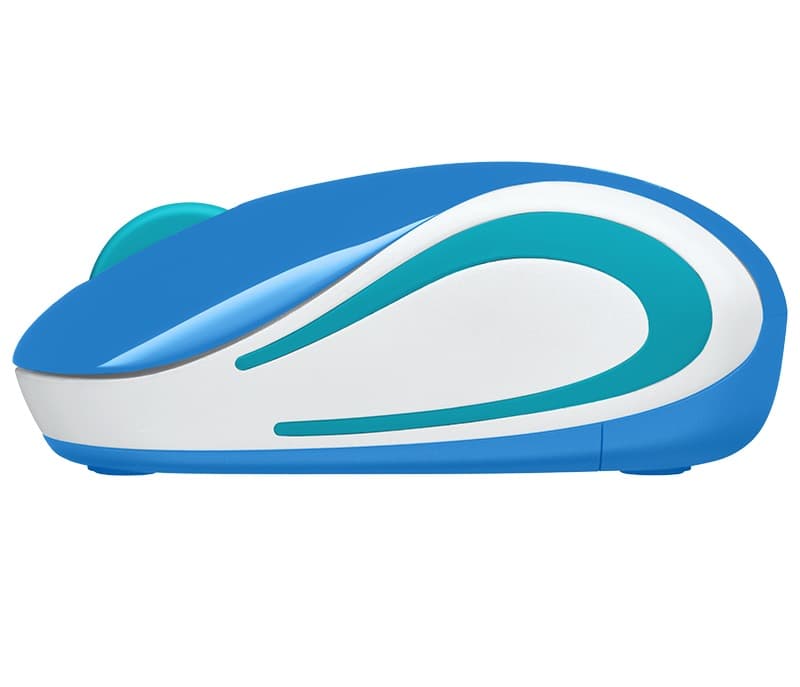 MOUSE LOGITECH, "M187", PC sau NB, wireless, 2.4GHz, optic, 1000 dpi, butoane/scroll 3/1, albastru, "910-002733" — miniatură