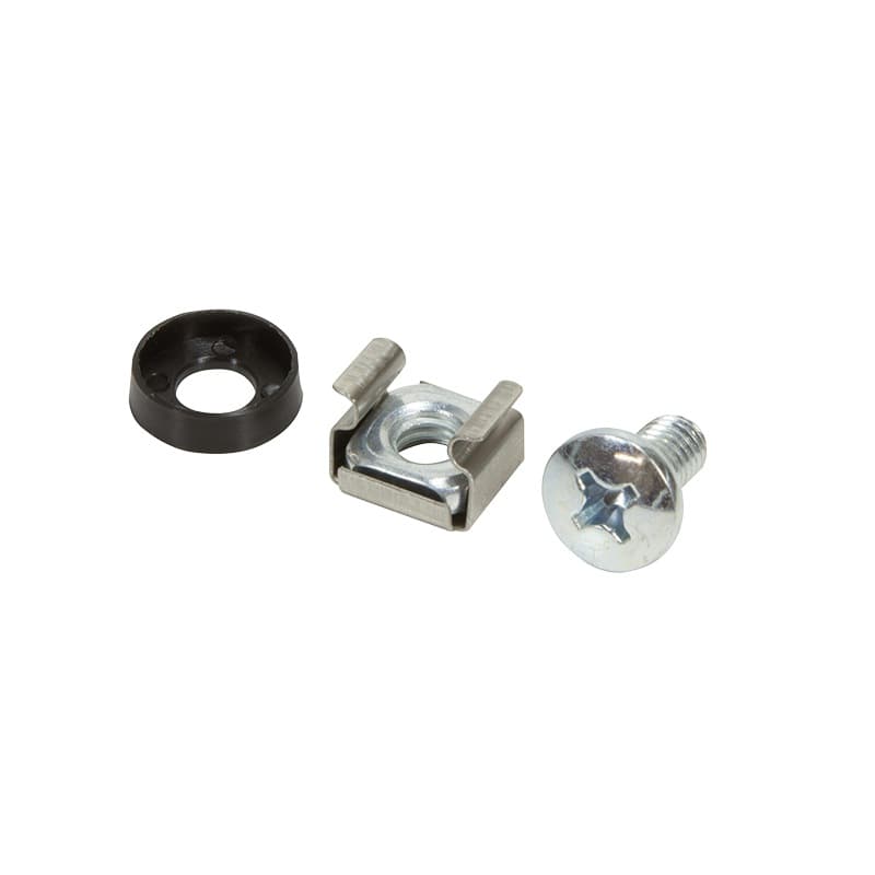 SET montare LOGILINK pentru rack 19", contine 20 piese: suruburi, saibe, piulite, diametru 6mm (M6), otel placat cu zinc si plastic "AC0111"