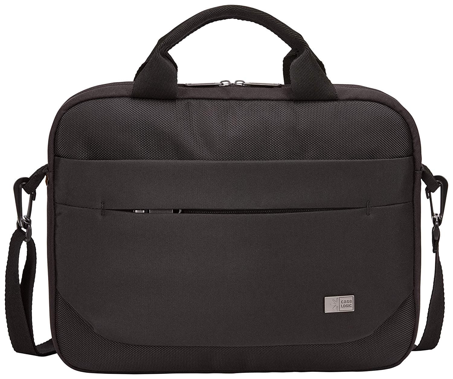 GEANTA CASE LOGIC, pt. notebook de max. 11.6 inch, 1 compartiment, buzunar frontal x 2, waterproof, poliester, negru, "ADVA-111 BLACK"/3203984 — miniatură