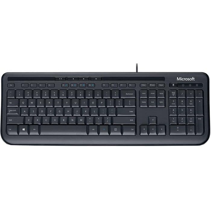 TASTATURI MICROSOFT, cu fir, 109 taste format standard (104-108 taste), USB, negru, "ANB-00019"