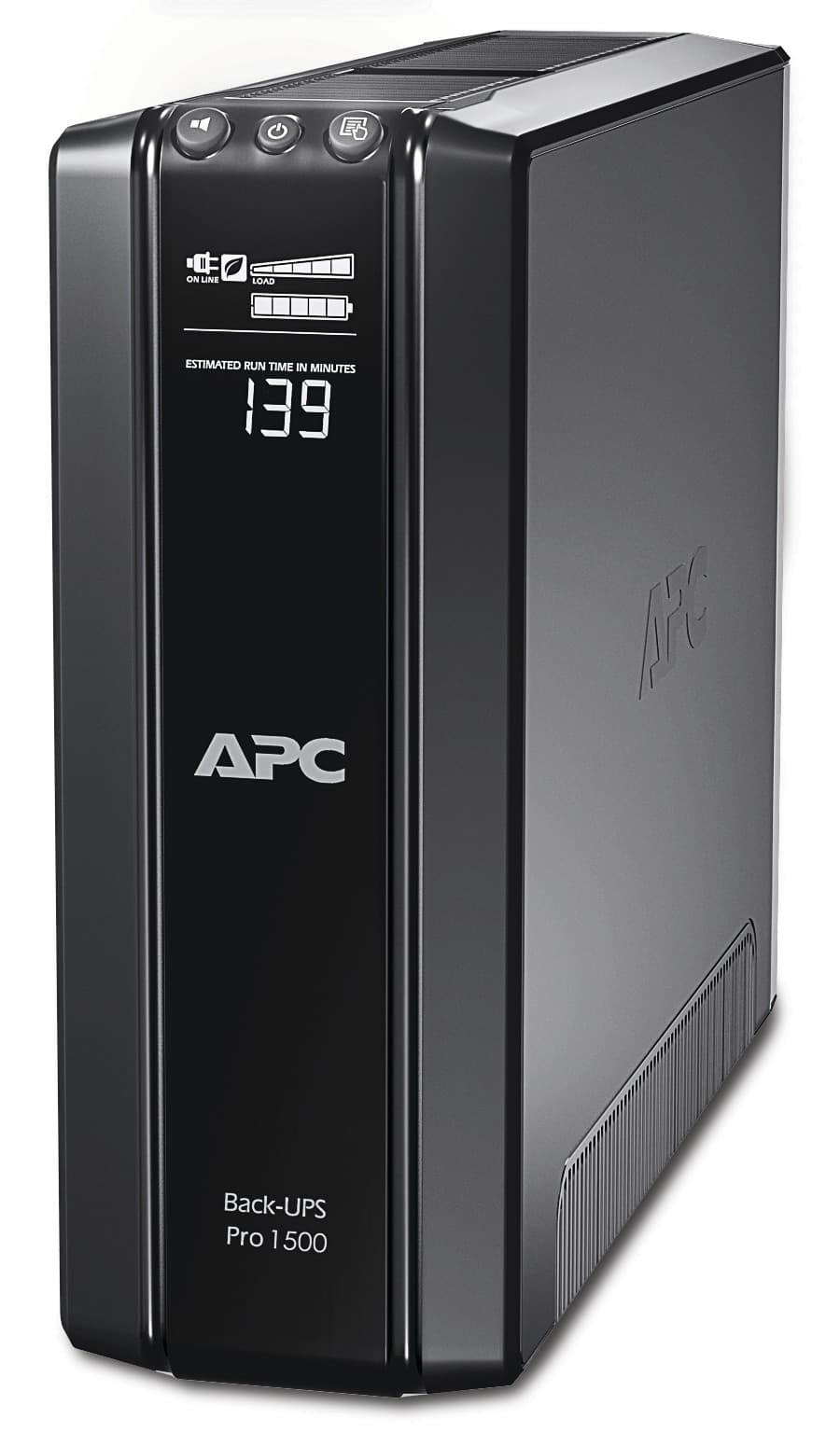 UPS APC, " Back-UPS RS", Line Int. cu management, tower, 1500VA/865W, AVR, IEC x 10, 1 x baterie APCRBC124, display LCD, back-up 11 - 20 min., "BR1500GI"