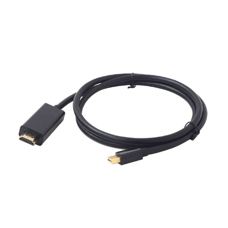 CABLU video GEMBIRD, adaptor Mini-DisplayPort (T) la HDMI (T), 1.8m, rezolutie maxima 4K UHD (3840 x 2160) la 30 Hz, negru, "CC-mDP-HDMI-6"