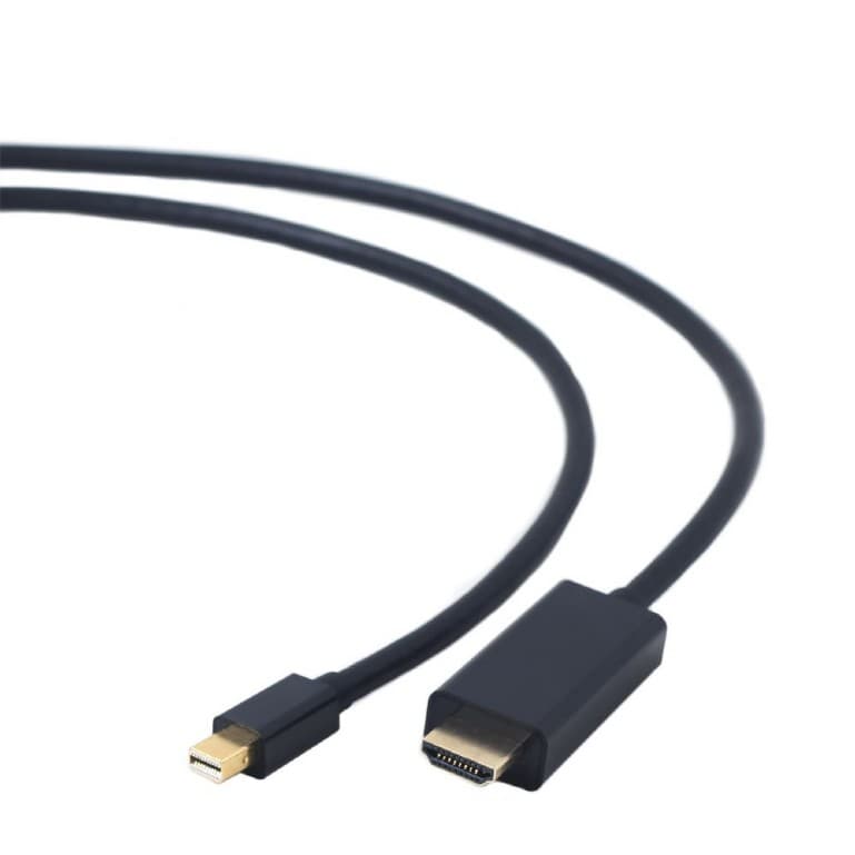 CABLU video GEMBIRD, adaptor Mini-DisplayPort (T) la HDMI (T), 1.8m, rezolutie maxima 4K UHD (3840 x 2160) la 30 Hz, negru, "CC-mDP-HDMI-6" — miniatură