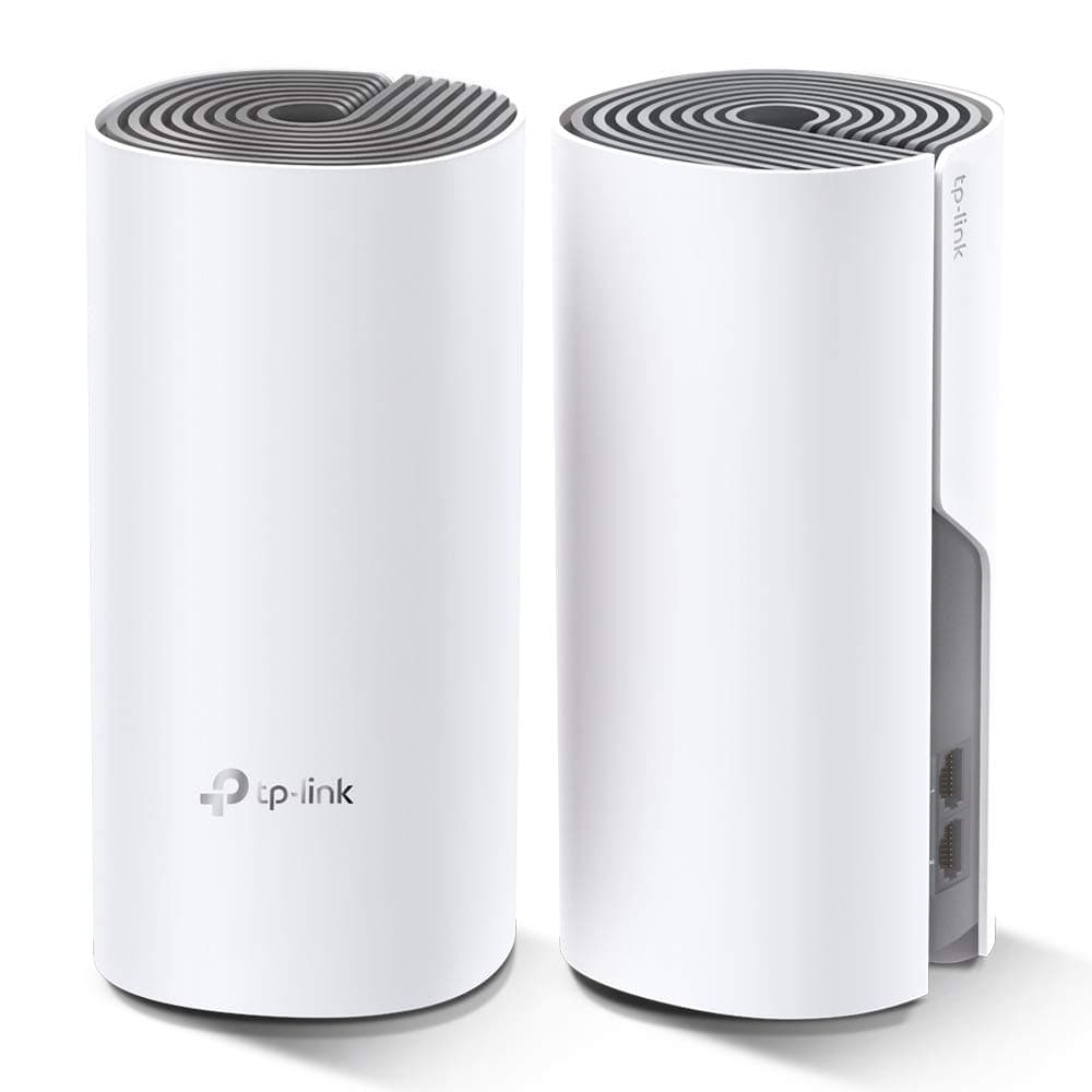 MESH TP-LINK, wireless, router AC1200, pt interior, 1200 Mbps, port LAN, WAN, 2.4 GHz | 5 GHz, antena interna x 2, standard 802.11ac, "Deco E4(2-pack)" — miniatură