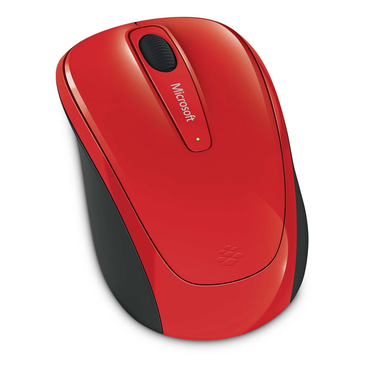 MOUSE MICROSOFT, "Mobile 3500", PC sau NB, wireless, 2.4GHz, optic, 1000 dpi, butoane/scroll 3/1, rosu, "GMF-00195" — miniatură