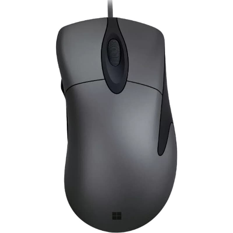 MOUSE MICROSOFT, "Classic Intelimouse", PC sau NB, cu fir, USB, optic, 3200 dpi, butoane/scroll 5/1, butoane programabile, negru / gri, "HDQ-00006"
