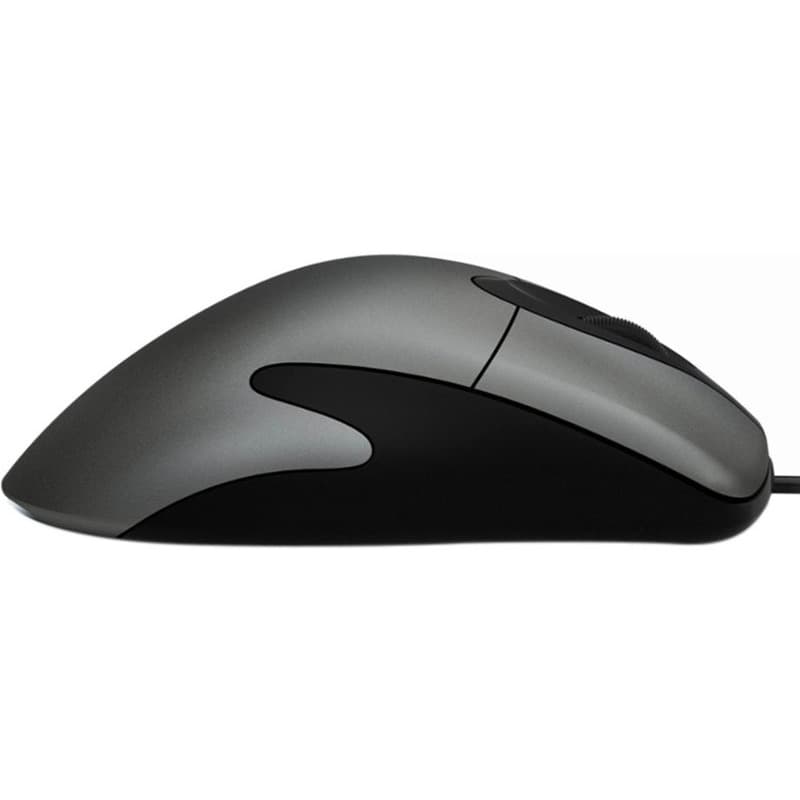 MOUSE MICROSOFT, "Classic Intelimouse", PC sau NB, cu fir, USB, optic, 3200 dpi, butoane/scroll 5/1, butoane programabile, negru / gri, "HDQ-00006" — miniatură