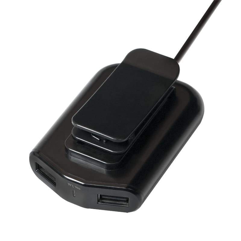 ALIMENTATOR auto LOGILINK, 4 x USB, pt. bricheta auto 2 x USB, pt. bancheta din spate 2 x USB, 1.8m cablu, maxim 9.6A, black, "PA0149" — miniatură