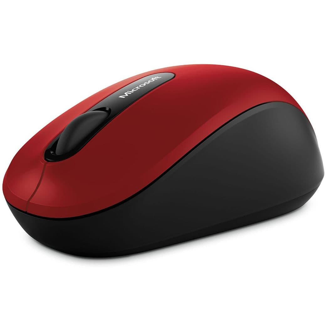 MOUSE MICROSOFT, "Mobile 3600", PC sau NB, wireless, Bluetooth, optic, 1000 dpi, butoane/scroll 3/1, rosu, "PN7-00013" — miniatură