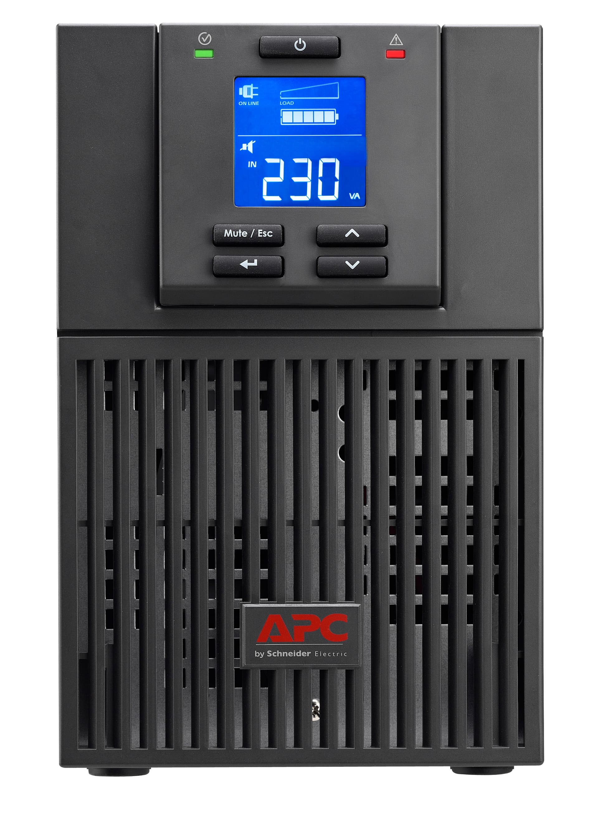 UPS APC, "Smart-UPS RV", Online cu sinusoida pura, mini tower, 1000VA/800W, AVR, IEC x 3, display LCD,"SRV1KI" — miniatură