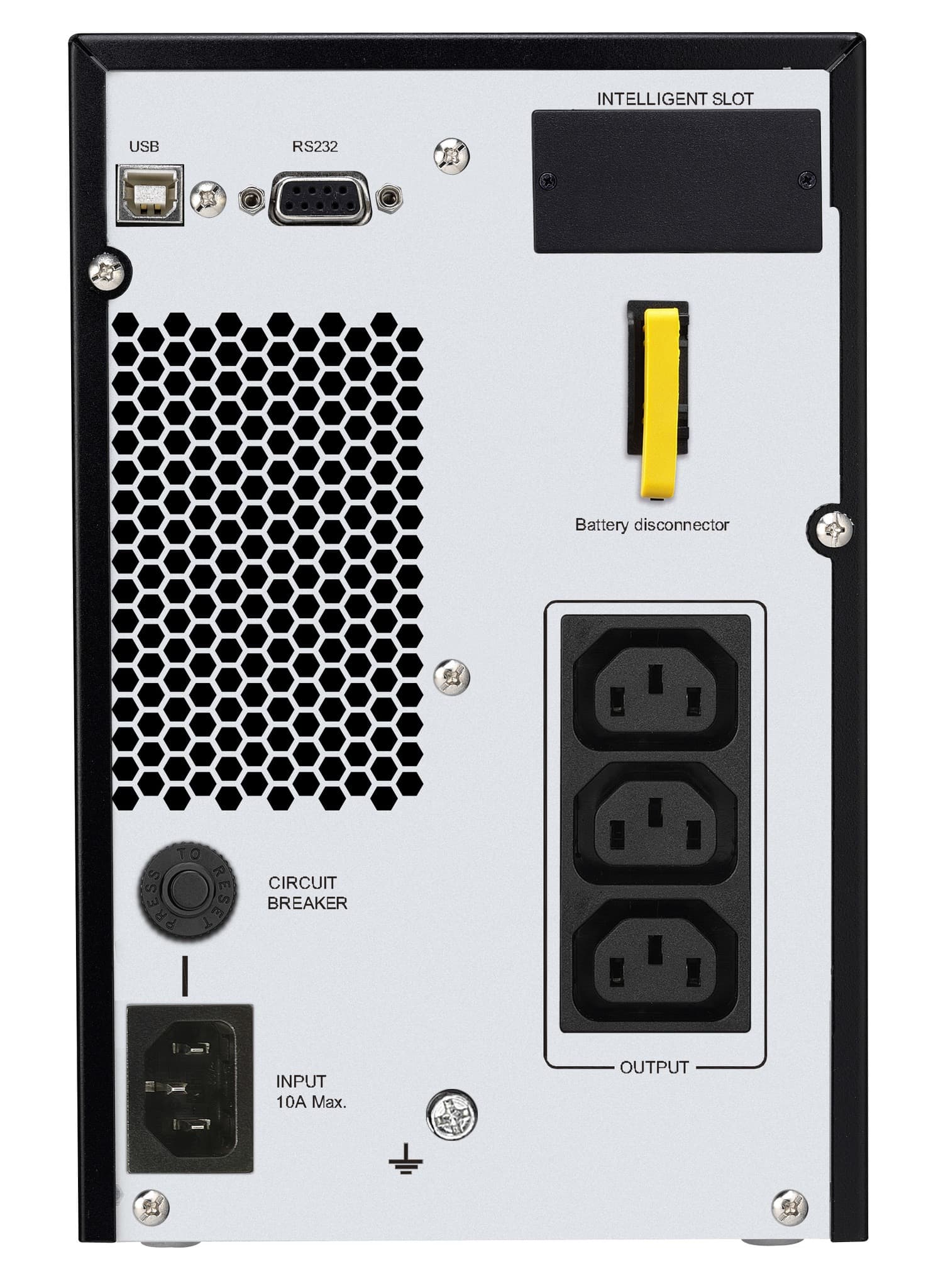 UPS APC, "Smart-UPS RV", Online cu sinusoida pura, mini tower, 1000VA/800W, AVR, IEC x 3, display LCD,"SRV1KI" — miniatură