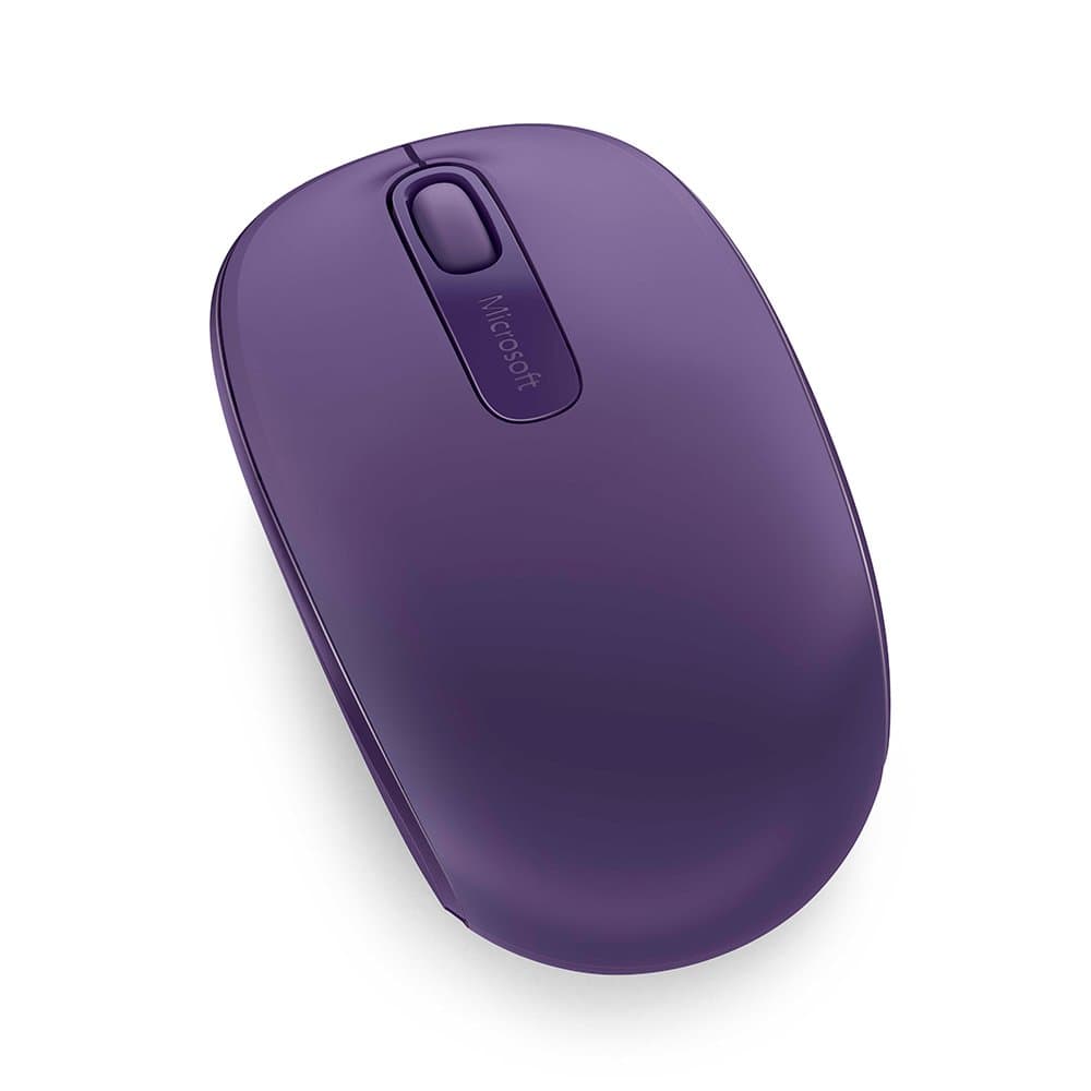 MOUSE MICROSOFT, "Mobile 1850", PC sau NB, wireless, 2.4GHz, optic, 1000 dpi, butoane/scroll 3/1, violet, "U7Z-00043" — miniatură