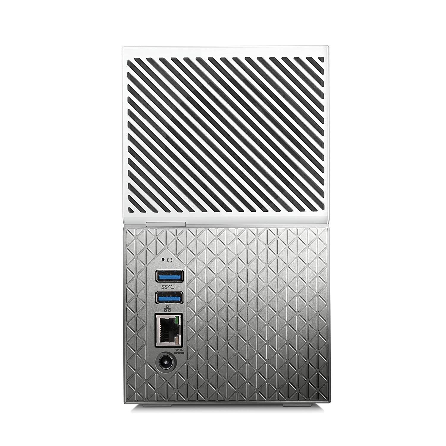 NAS WD, tower, HDD x 2, capacitate maxima 8 TB, memorie RAM 1 GB, RJ-45 (Gigabit) | Wireless, porturi USB 3.0 x 2, "WDBMUT0080JWT-EESN" — miniatură