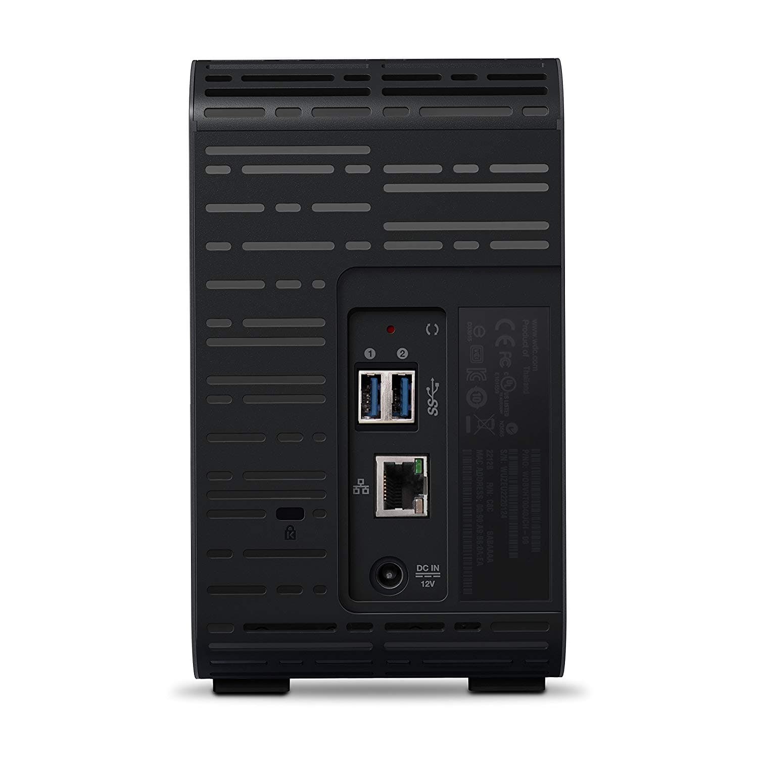 NAS WD, tower, HDD x 2, capacitate maxima 4 TB, memorie RAM 1 GB, RJ-45 (Gigabit), porturi USB 3.0 x 2, "WDBVBZ0040JCH-EESN" — miniatură