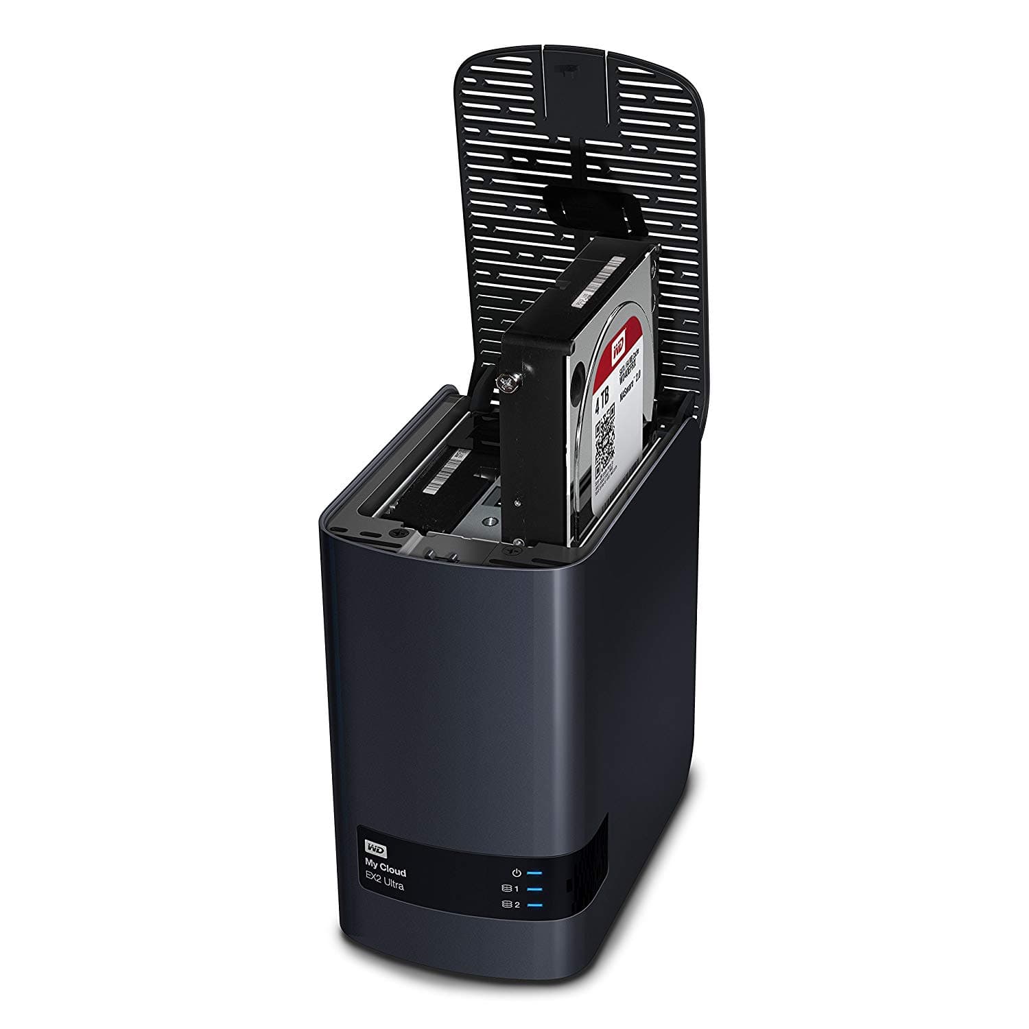 NAS WD, tower, HDD x 2, capacitate maxima 4 TB, memorie RAM 1 GB, RJ-45 (Gigabit), porturi USB 3.0 x 2, "WDBVBZ0040JCH-EESN" — miniatură